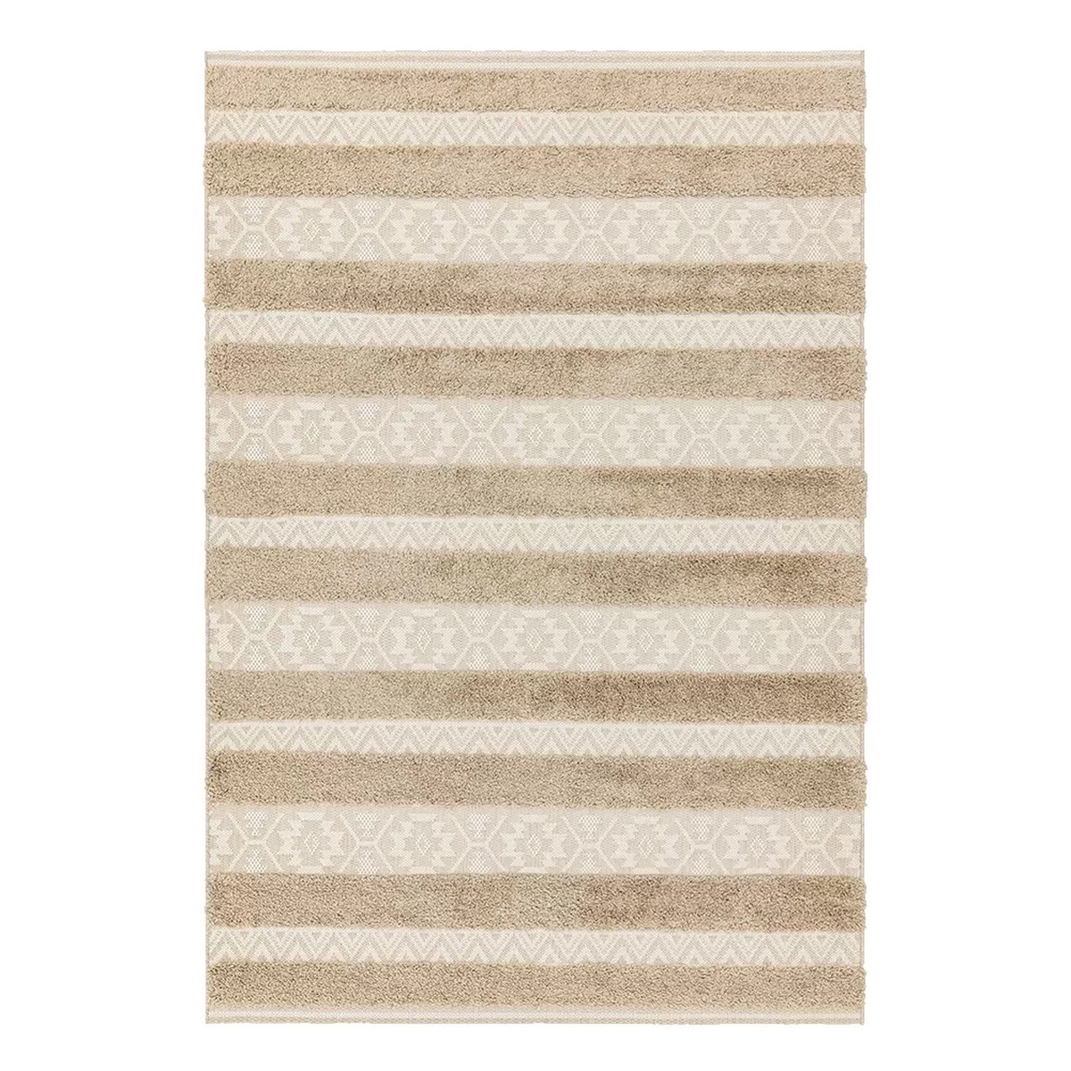 Monty Stripe Outdoor Rug - natural-cream, 80x150cm