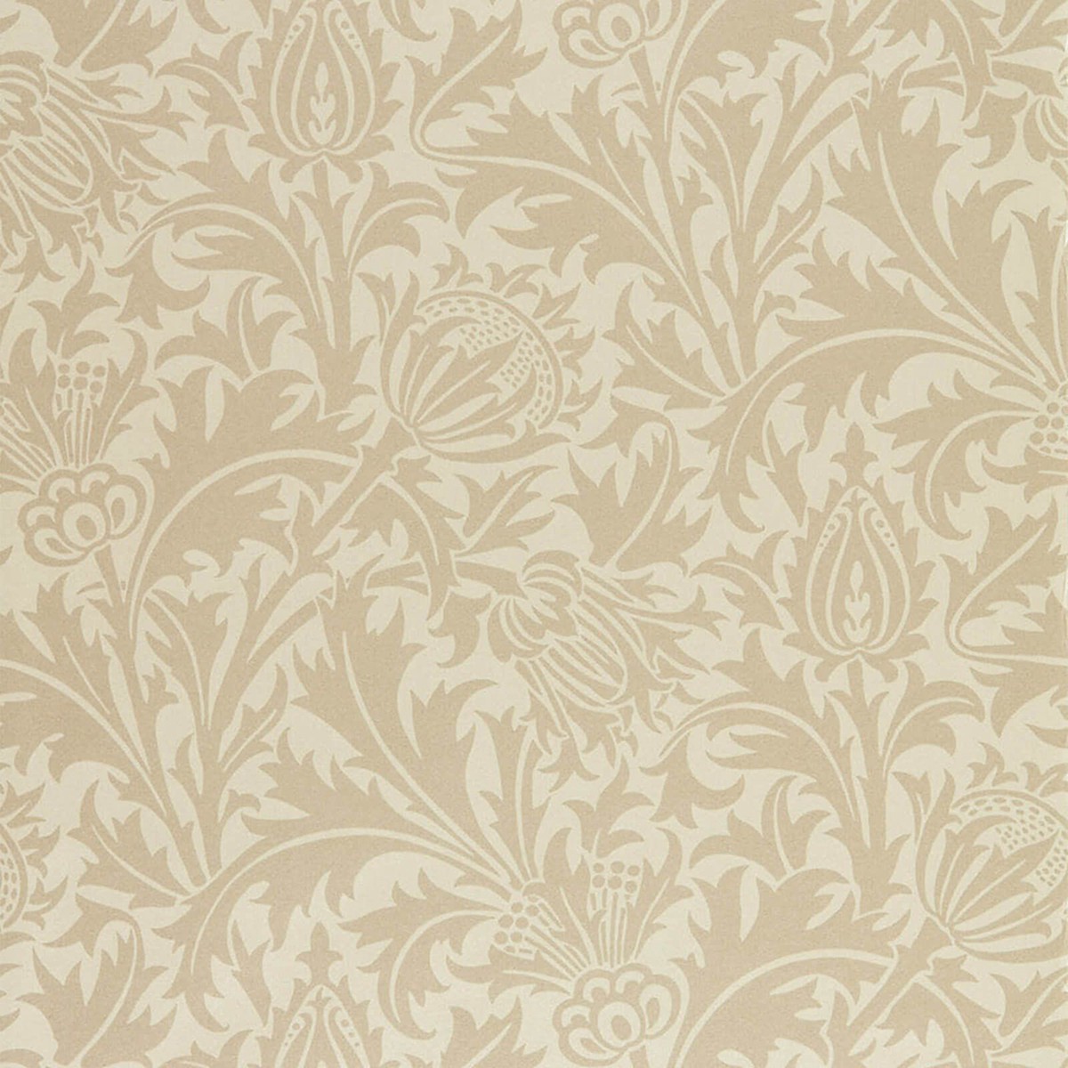 Morris & Co Pure Thistle Wallpaper – linen