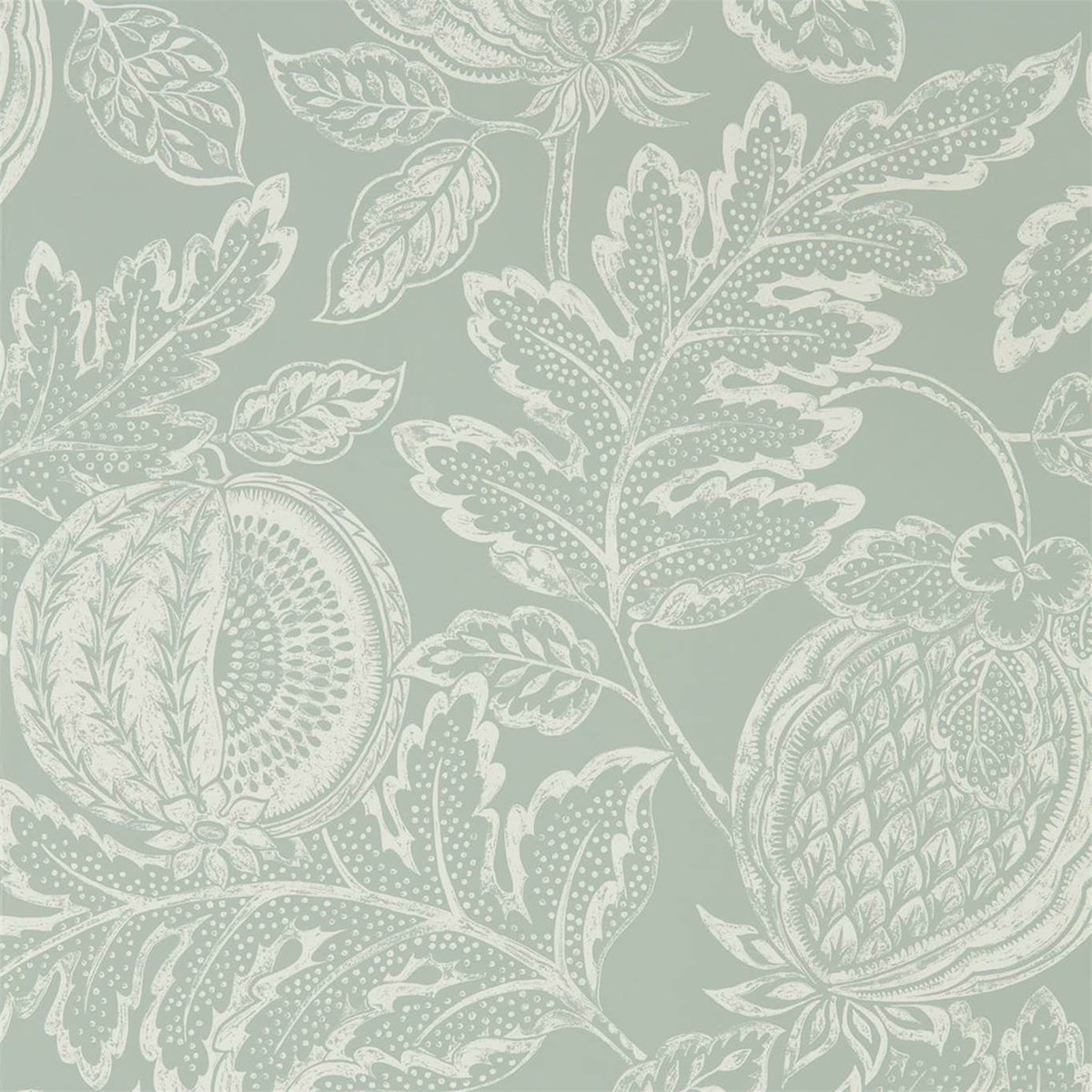 Sanderson Cantaloupe Wallpaper - english-grey