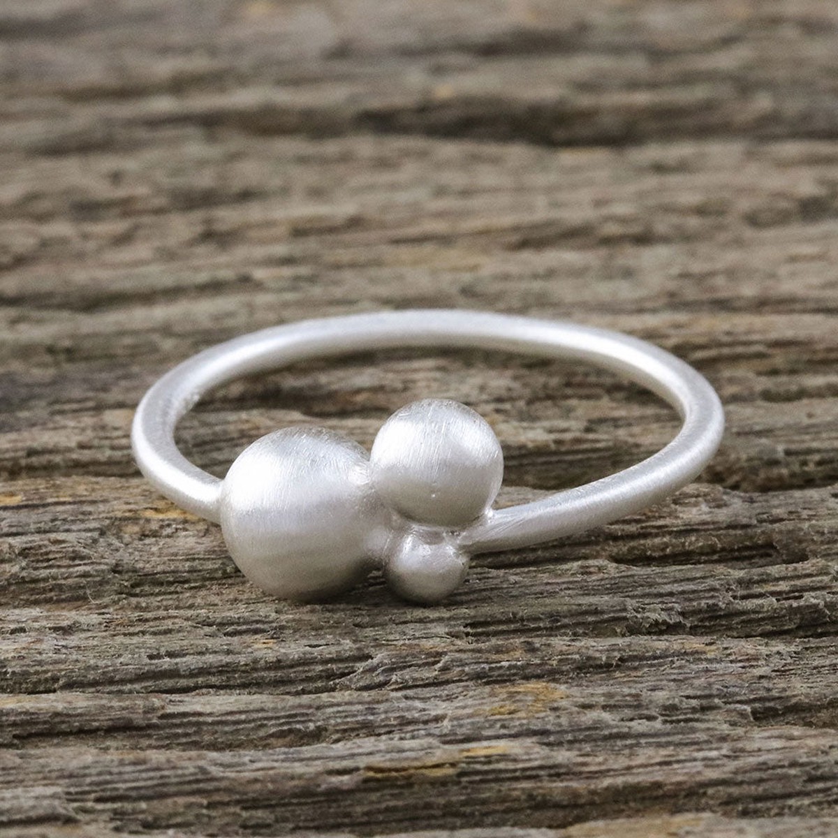 Bubbly Sterling Silver Cocktail Ring from Thailand - Bubbly Charm - 6 (member)