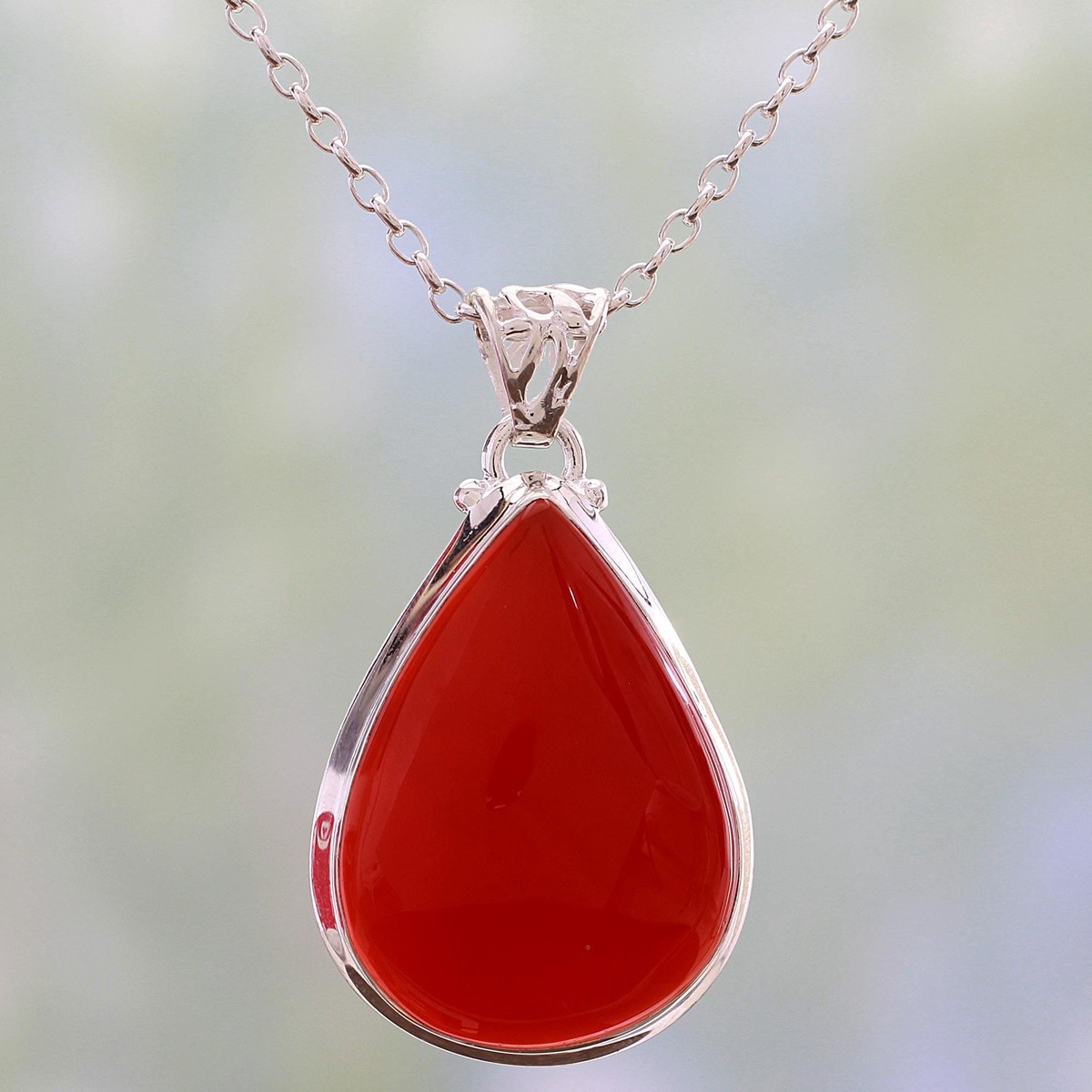 Carnelian Drop of Sunshine Pendant - Drop of Sunshine