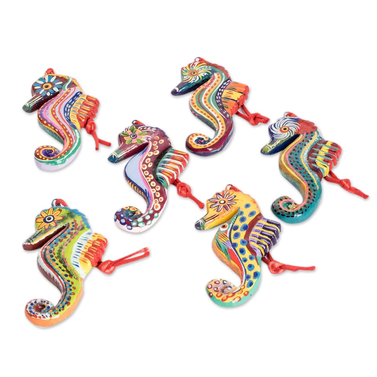 Ceramic Ornaments - Set of 6 - Seahorse Squadron (member)