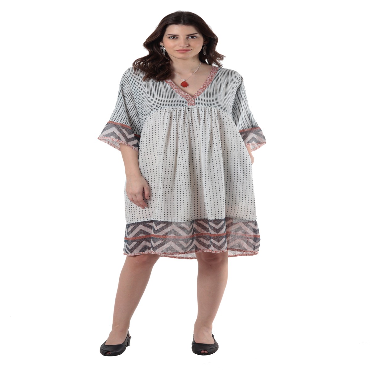 Empire Waist Viscose Dress – Mumbai Joy – M