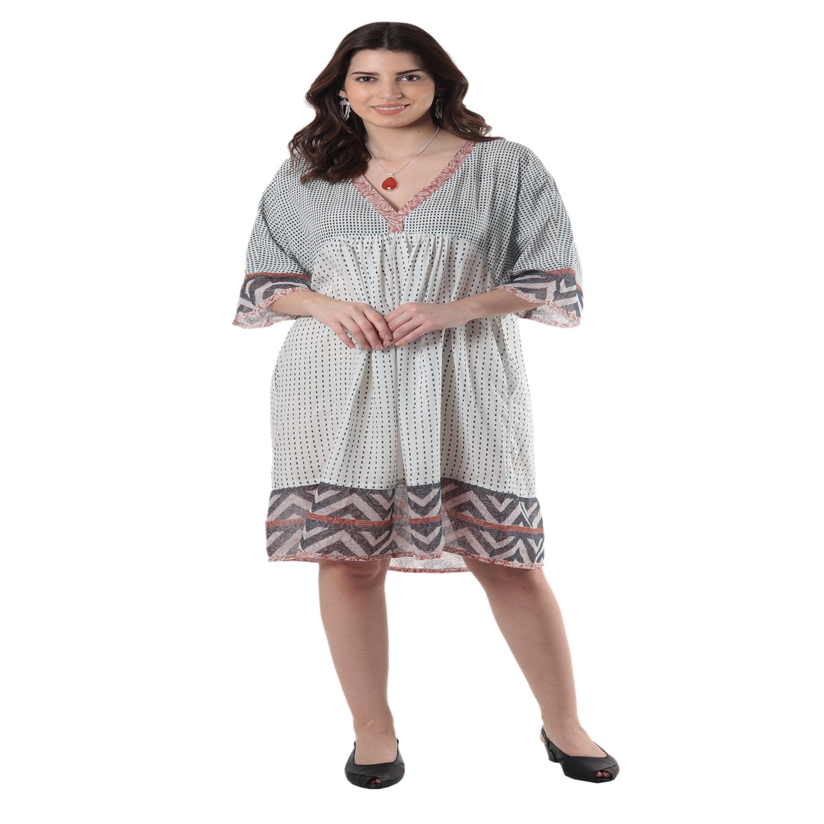 Empire Waist Viscose Dress – Mumbai Joy – S (member)