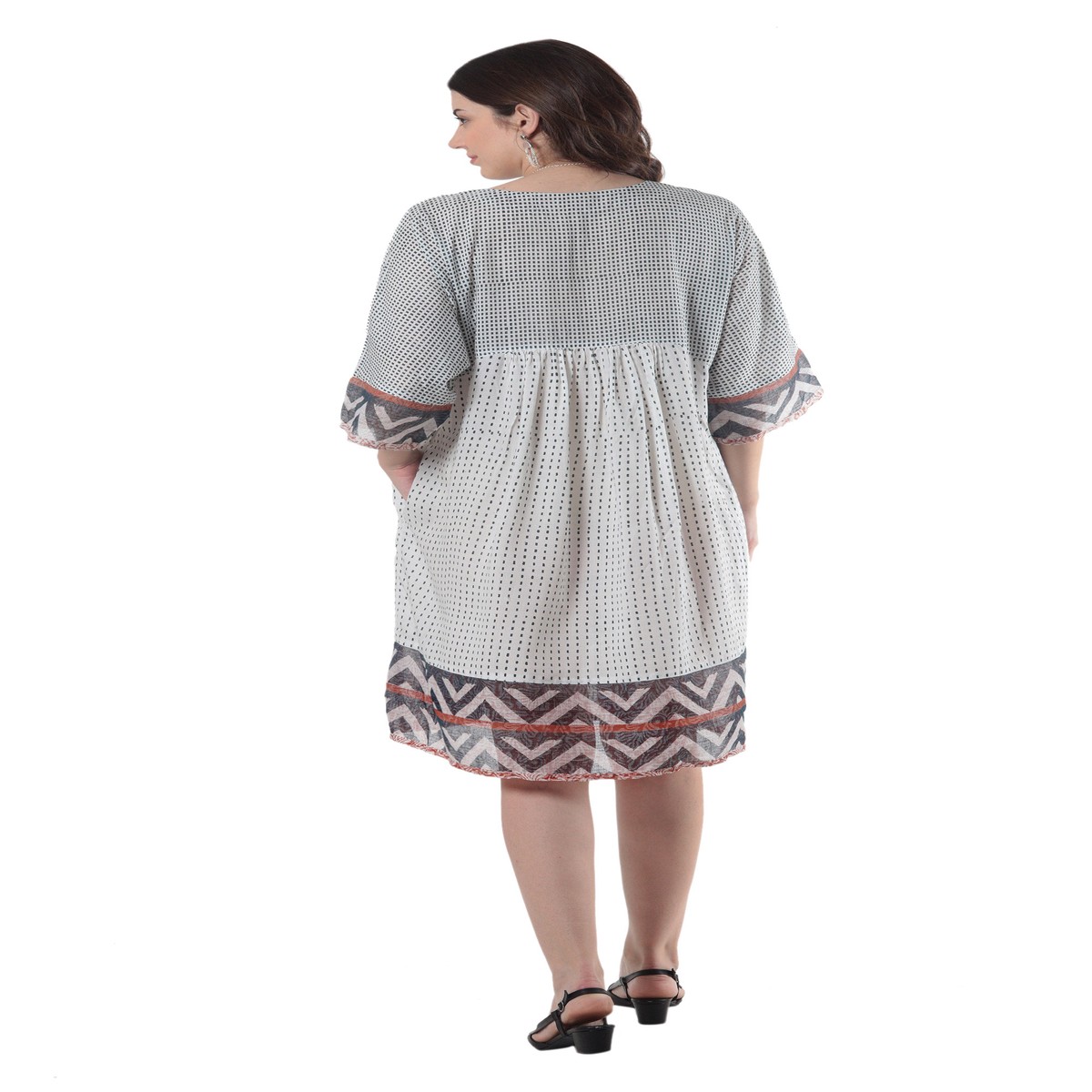 Empire Waist Viscose Dress – Mumbai Joy – XXL (member)