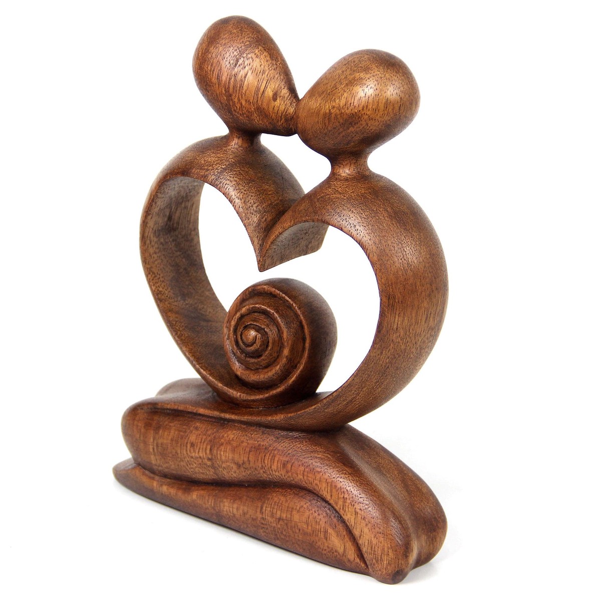 Hand Carved Romantic Wood Sculpture – Love of My Life (member)