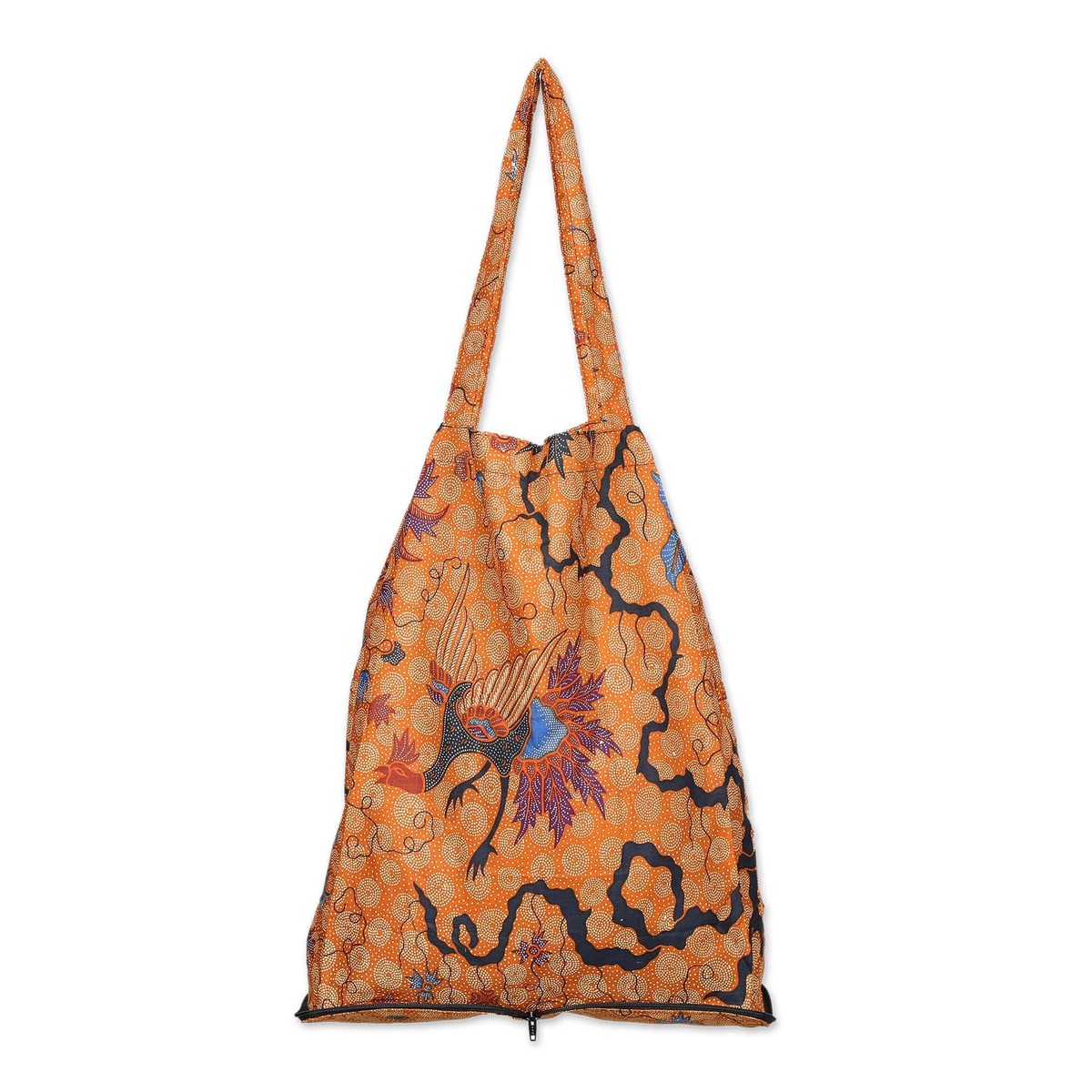 Hand Crafted Batik Cotton Foldable Shopping Tote Bag – Madura Legacy (member)