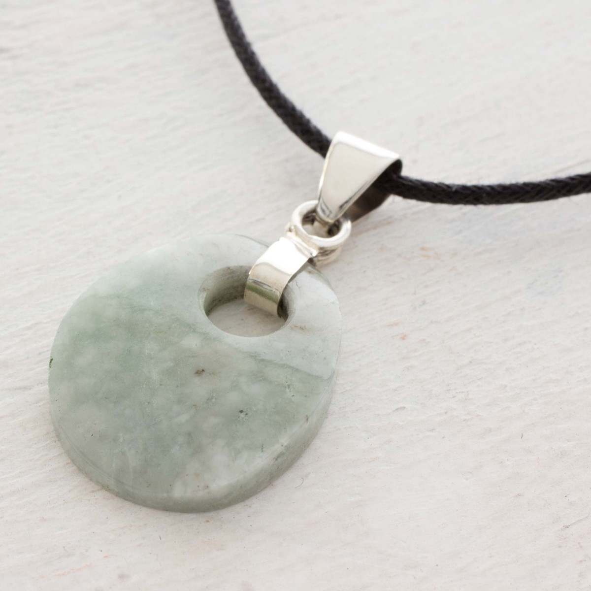 Hand Crafted Jade Pendant on Cotton Cord Necklace – Maya Dreams