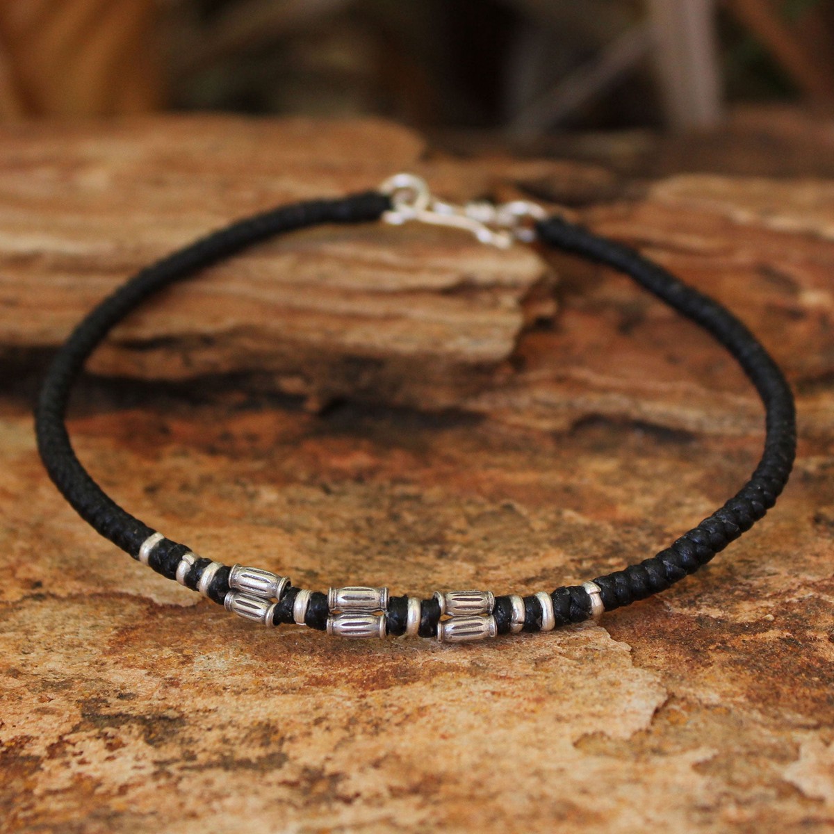Hand Crafted Silver Braided Bracelet – Hill Tribe Smile