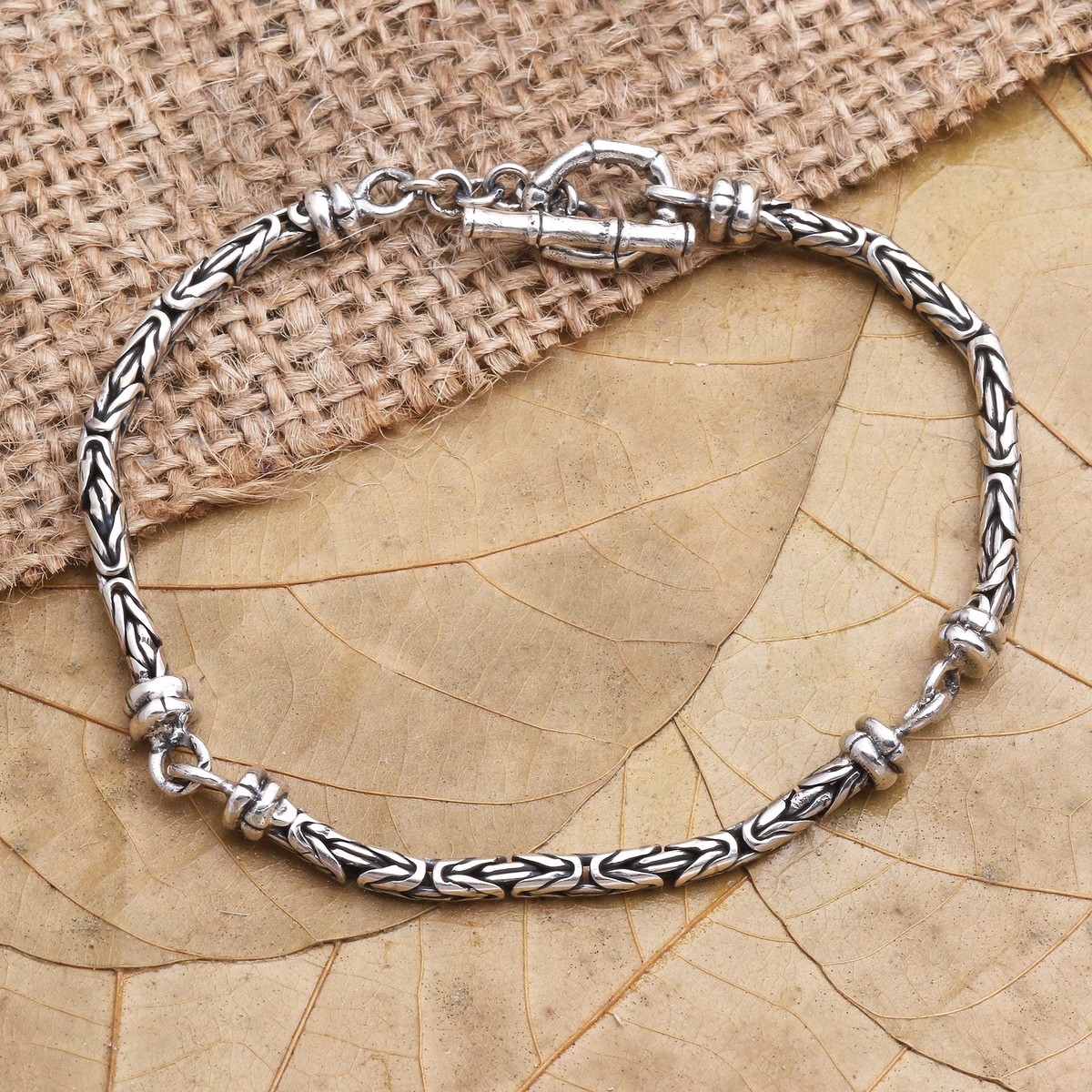 Hand Crafted Sterling Silver Link Bracelet – Interrupted