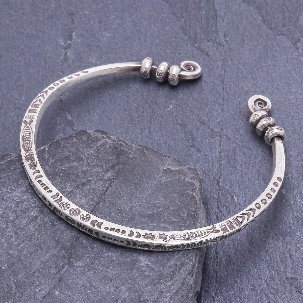 Hand Crafted Sterling Silver Cuff Bracelet – Beauty Mark