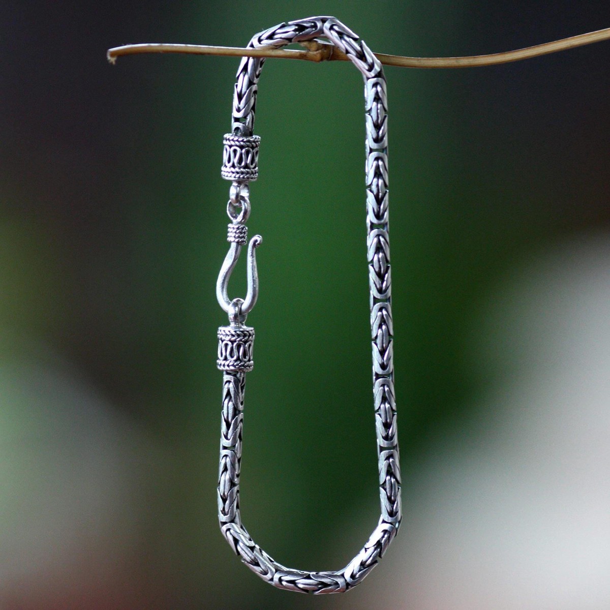 Hand Made Sterling Silver Chain Bracelet – Borobudur Collection