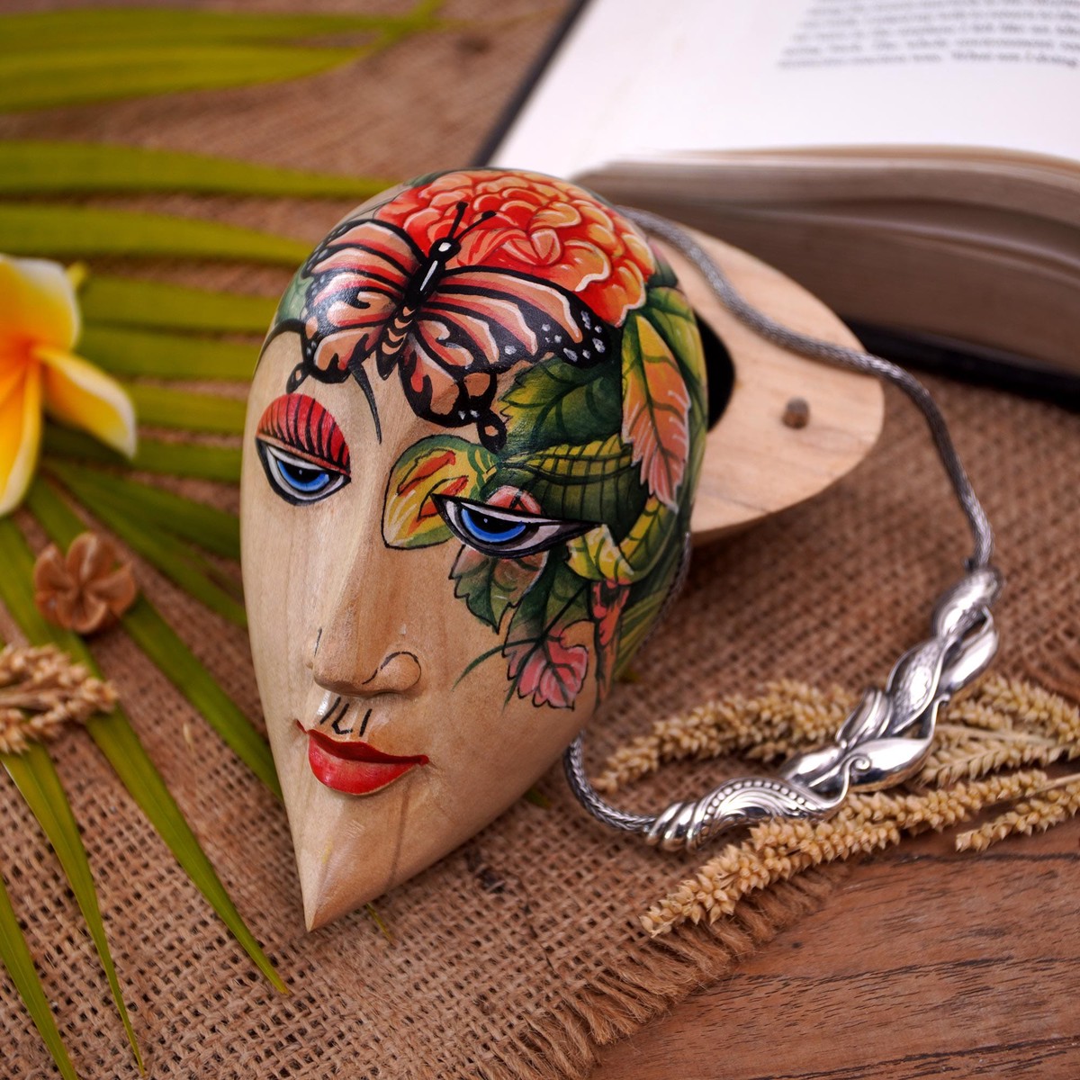 Hand Painted Wood Jewelry Box – Peace is Harmony with Nature