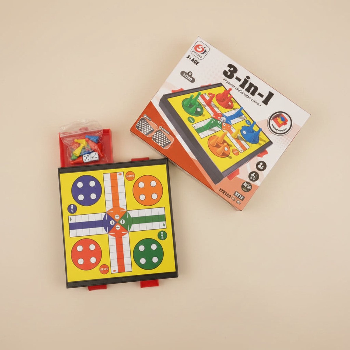 3-in-1 Magnetic Games Set