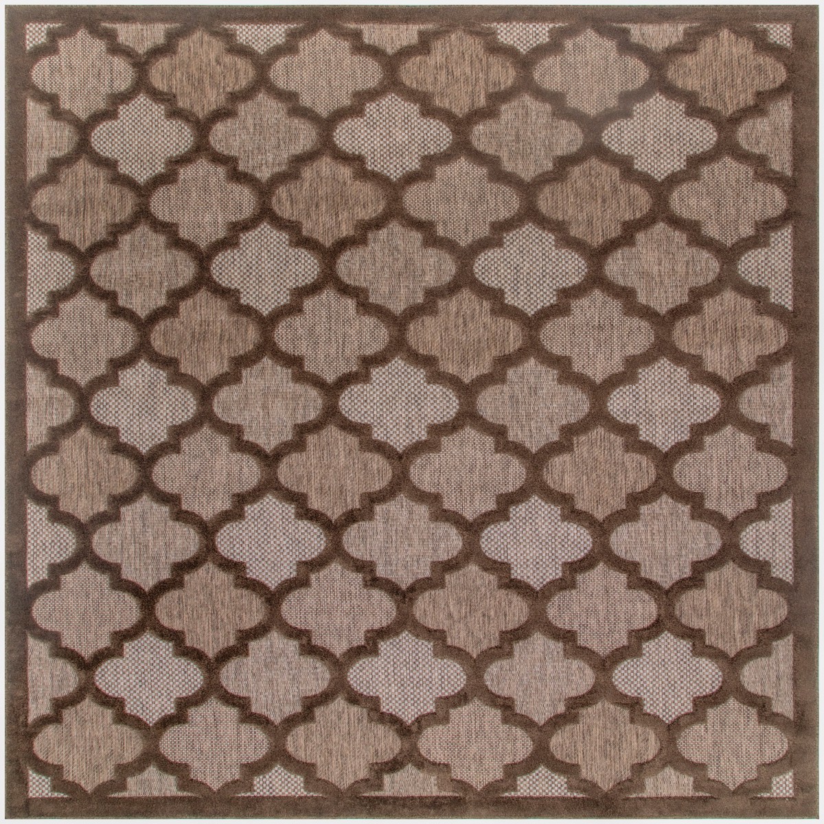 Easy Care Brown Modern Polypropylene Area Rug – 9′ x 12′