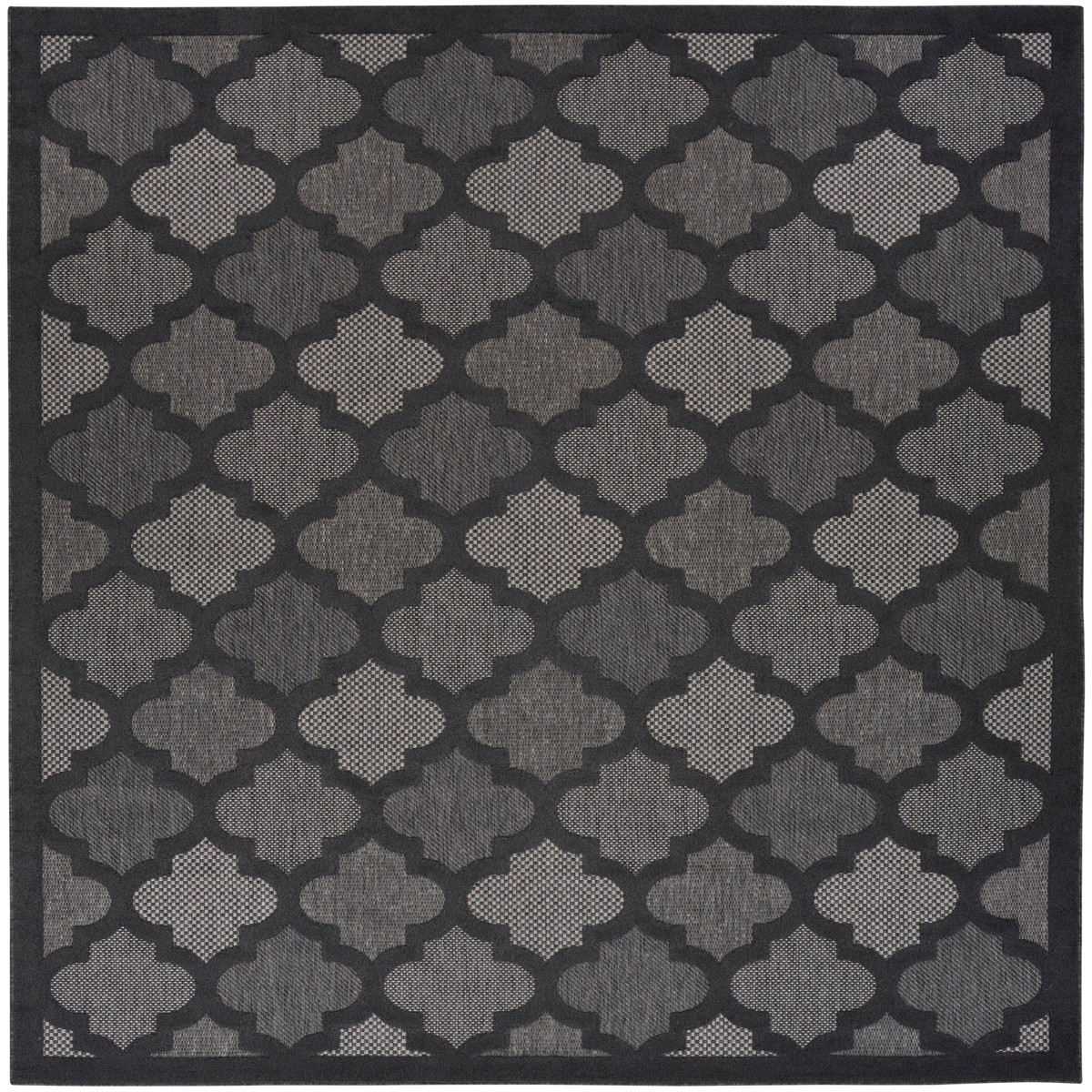 Easy Care Charcoal Black Modern Polypropylene Area Rug – 8′ x 10′