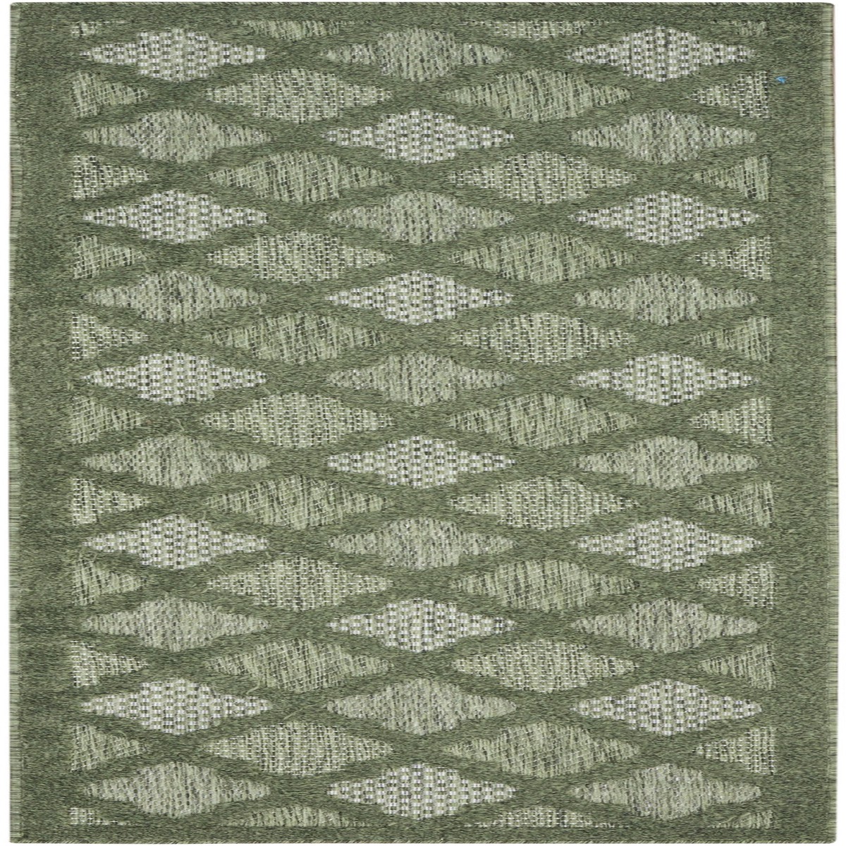 Easy Care Green Modern Polypropylene Area Rug – 2′ x 6′