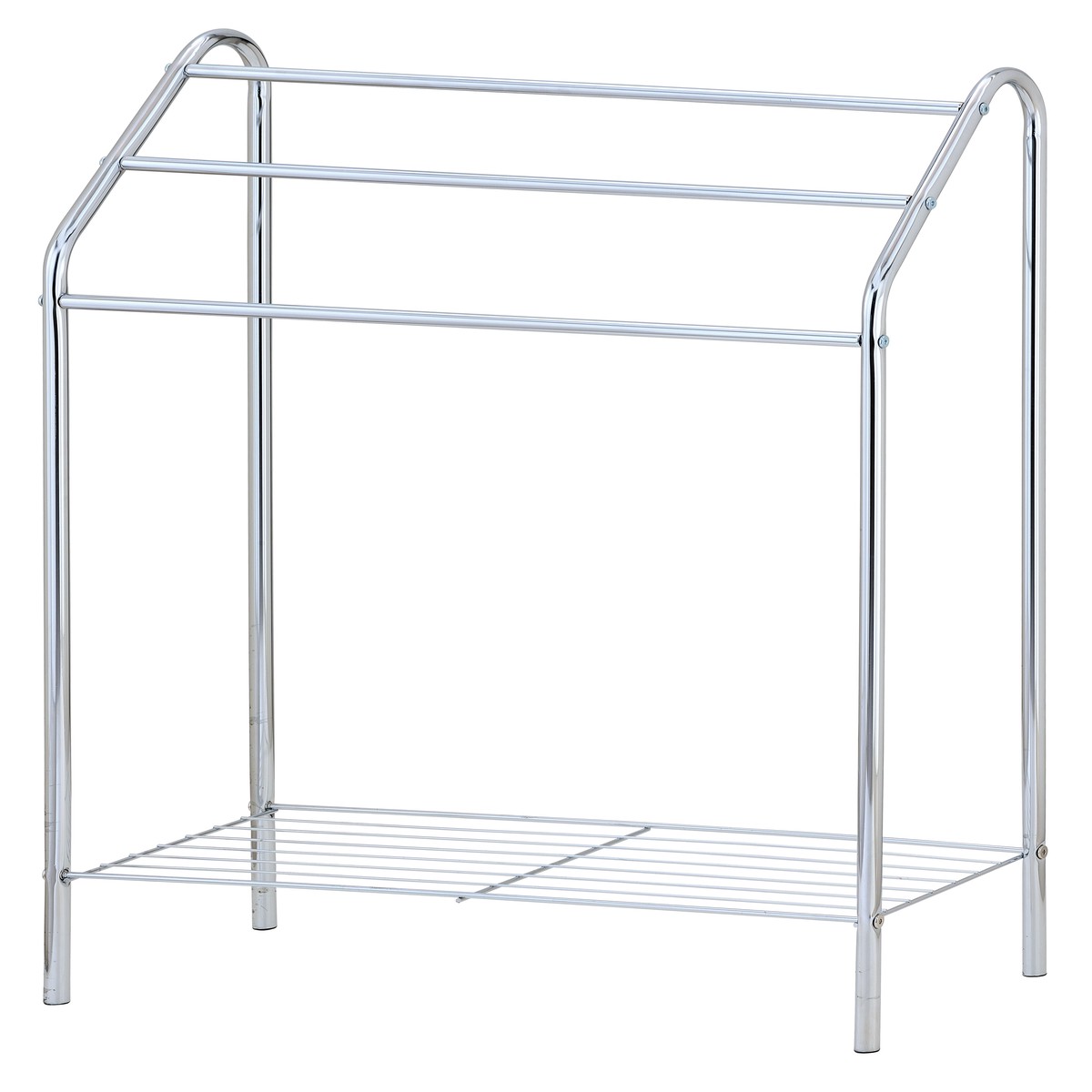 3-Tier Towel Rail with Bottom Storage Rack  Bathroom Organizer, Linen Storage