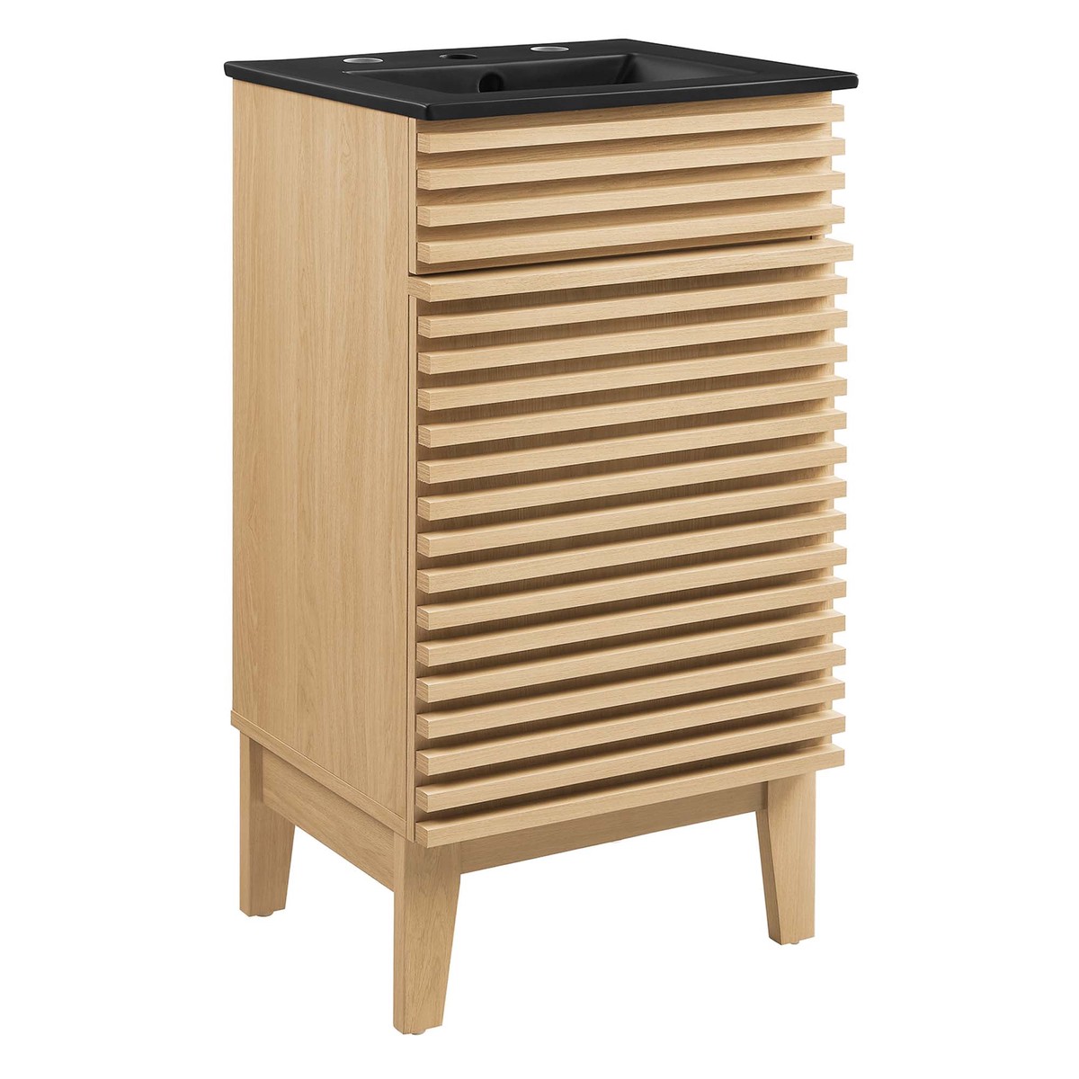Render 18" Bathroom Vanity - Oak / Black